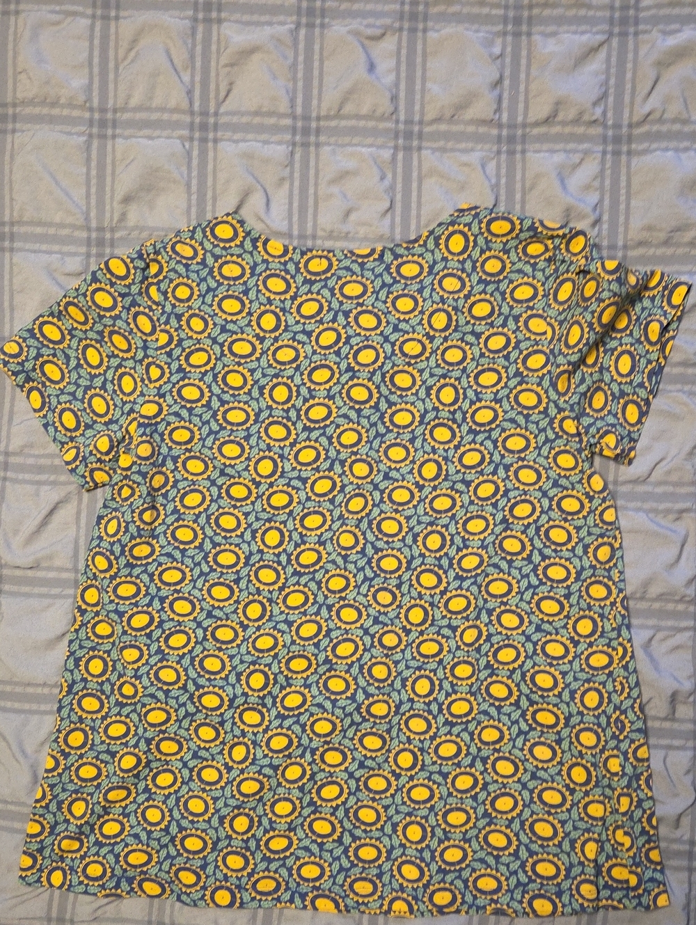 M Gudrun Sjoden Sunflower-Print Shirt in Yellow and Blue - Picture 4 of 6